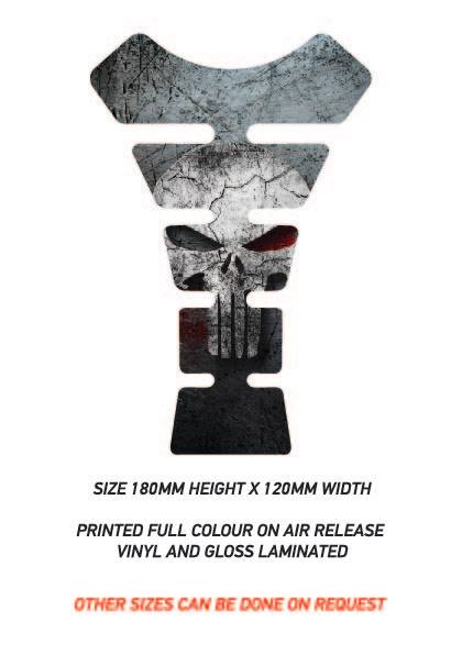 TG01-TG10 Motorcycle Fuel Tank Protector Sticker Graphic Decal Laminated Various Designs Available