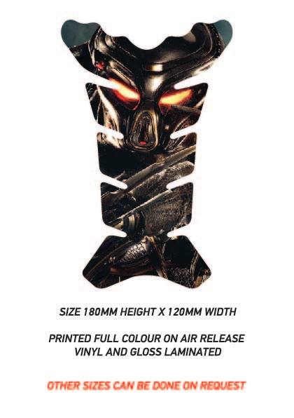 TG01-TG20 Motorcycle Fuel Tank Protector Sticker Graphic Decal Laminated Various Designs Available