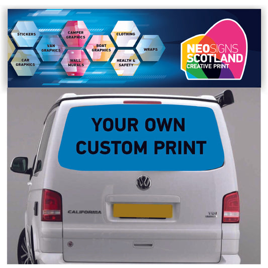 TRANS000 Custom Tailgate wrap for VW Volkswagen Transporter T5 T6 Vinyl