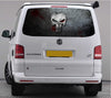 TRANS001 Punisher Tailgate wrap for VW Volkswagen Transporter T5 T6
