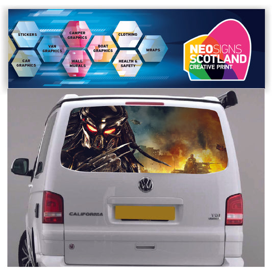 TRANS002 Predator Tailgate wrap for VW Volkswagen Transporter T5 T6