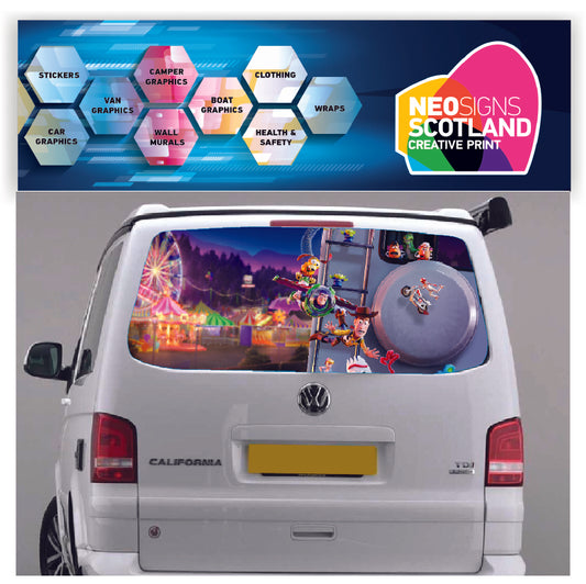 TRANS012 Toy Story Tailgate wrap for VW Volkswagen Transporter T5 T6