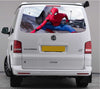 TRANS015 Spiderman Tailgate wrap for VW Volkswagen Transporter T5 T6