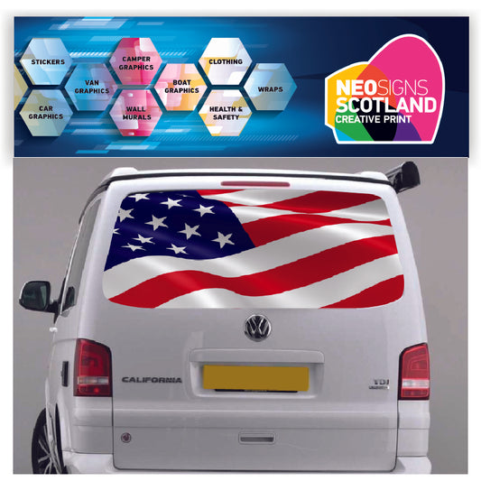 TRANS018 USA Tailgate wrap for VW Volkswagen Transporter T5 T6
