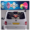 TRANS019 Superman Batman Symbol Tailgate wrap for VW Volkswagen Transporter T5 T6