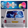 TRANS022 Iron Man Tailgate wrap for VW Volkswagen Transporter T5 T6