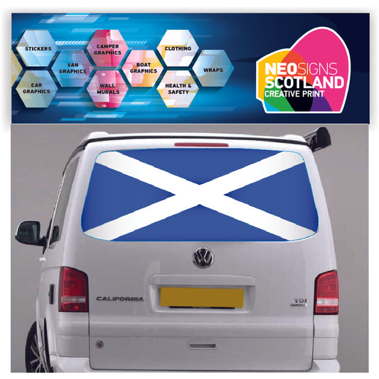 TRANS025 Scotland Tailgate wrap for VW Volkswagen Transporter T5 T6