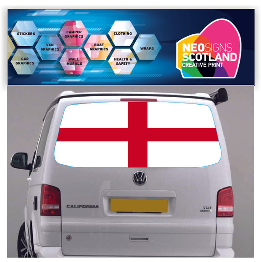 TRANS029 England Tailgate wrap for VW Volkswagen Transporter T5 T6