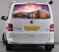 TRANS030 Ibrox Rangers Stadium Tailgate wrap for VW Volkswagen Transporter T5 T6 Rear Panel Wrap Air Release Vinyl