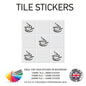 VTS01-VTS10 Tile Stickers Vinyl Wall sTiles Decals Kitchen Home Decor 3 Sizes and Various Designs Available