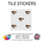 VTS01-VTS10 Tile Stickers Vinyl Wall sTiles Decals Kitchen Home Decor 3 Sizes and Various Designs Available