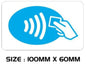 TAXI01-16 Taxi Warning stickers Printed Vinyl Label Taxi Cab Minibus Shop various sizes