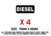 TAXI01-16 Taxi Warning stickers Printed Vinyl Label Taxi Cab Minibus Shop various sizes