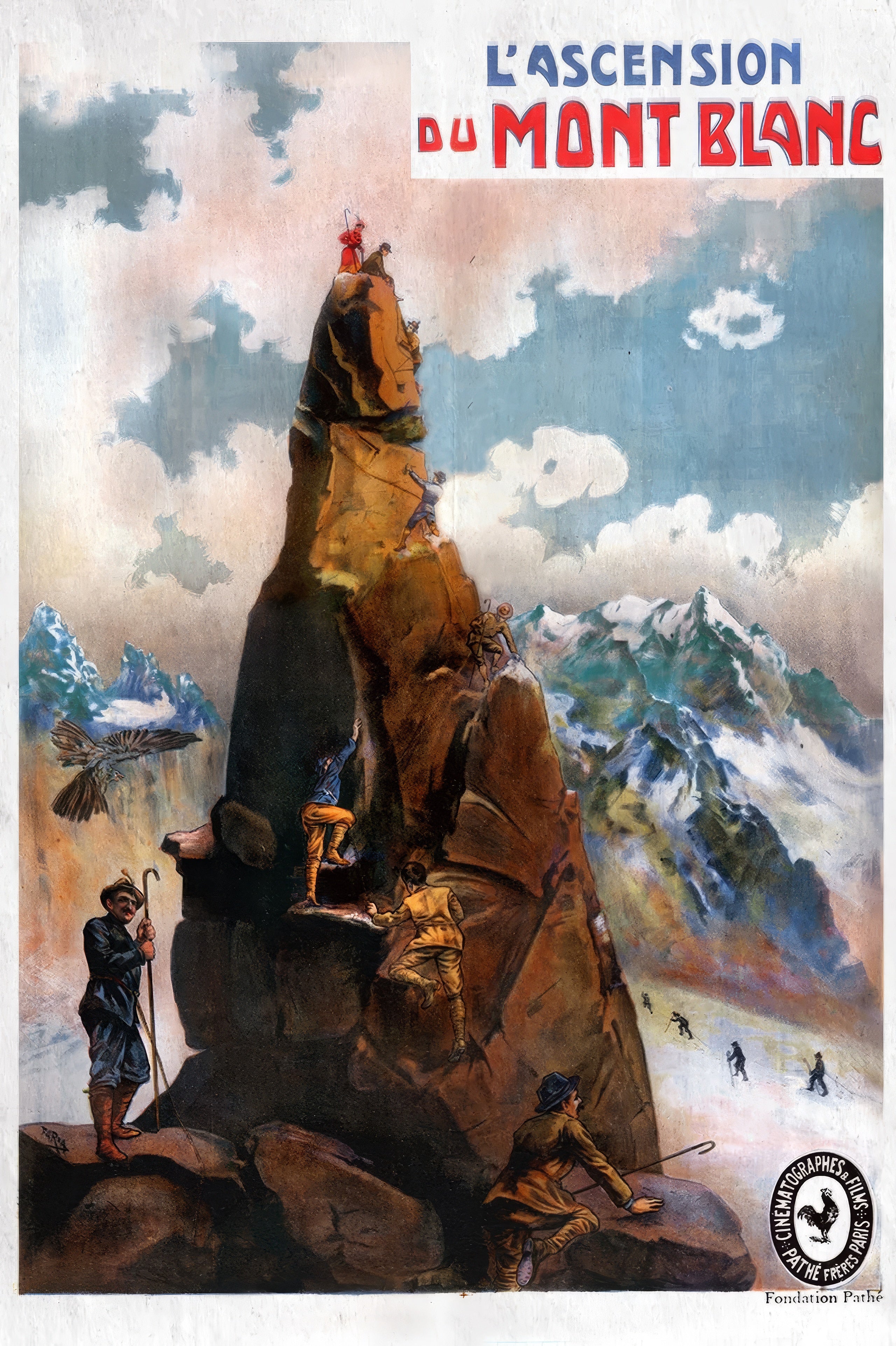 1910 The Ascent of Mont Blanc (1907) Film/Movie Premium Waterproof & Tear Resistant Posters