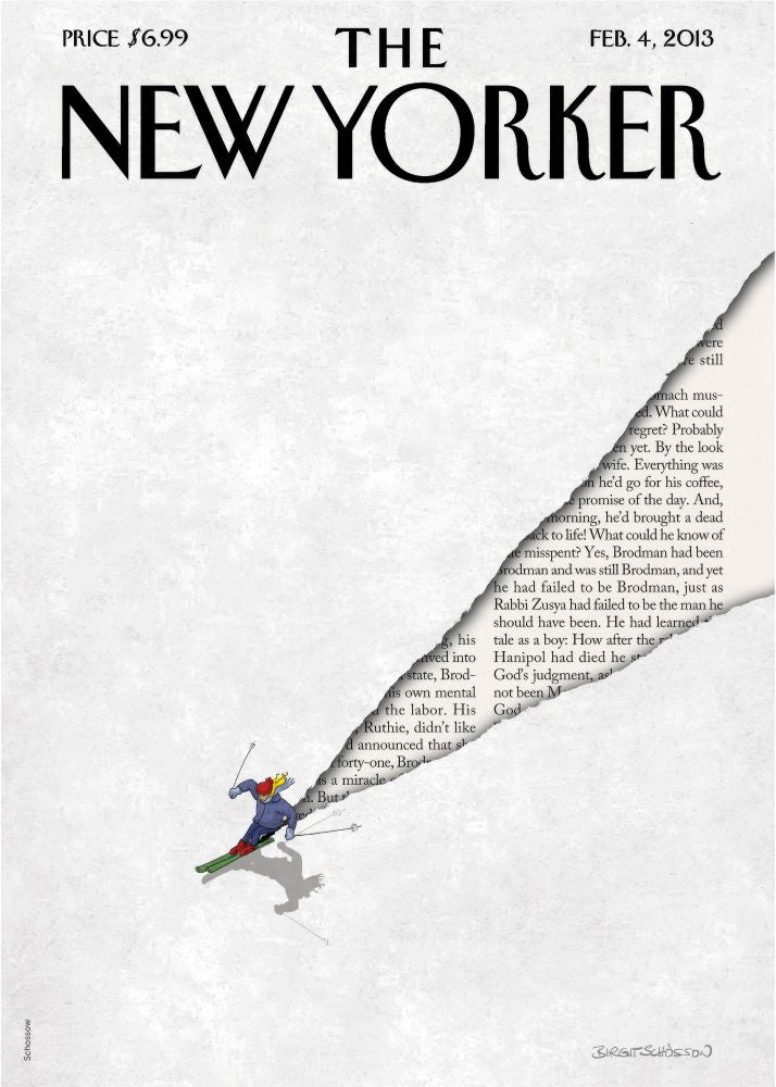 New Yorker Poster Printed | Premium Waterproof & Tear Resistant Full Colour Posters