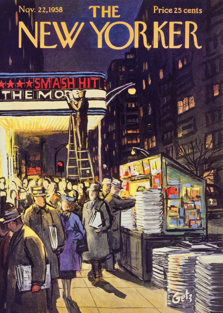 New Yorker Poster Printed | Premium Waterproof & Tear Resistant Full Colour Posters