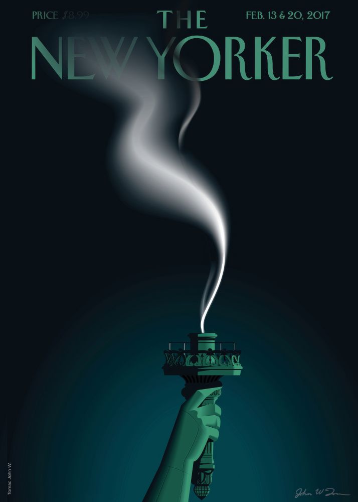 New Yorker Poster Printed | Premium Waterproof & Tear Resistant Full Colour Posters