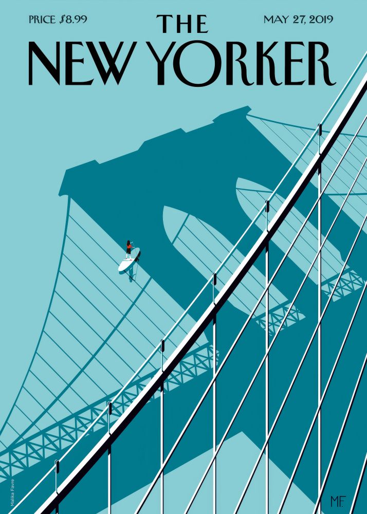 New Yorker Poster Printed | Premium Waterproof & Tear Resistant Full Colour Posters
