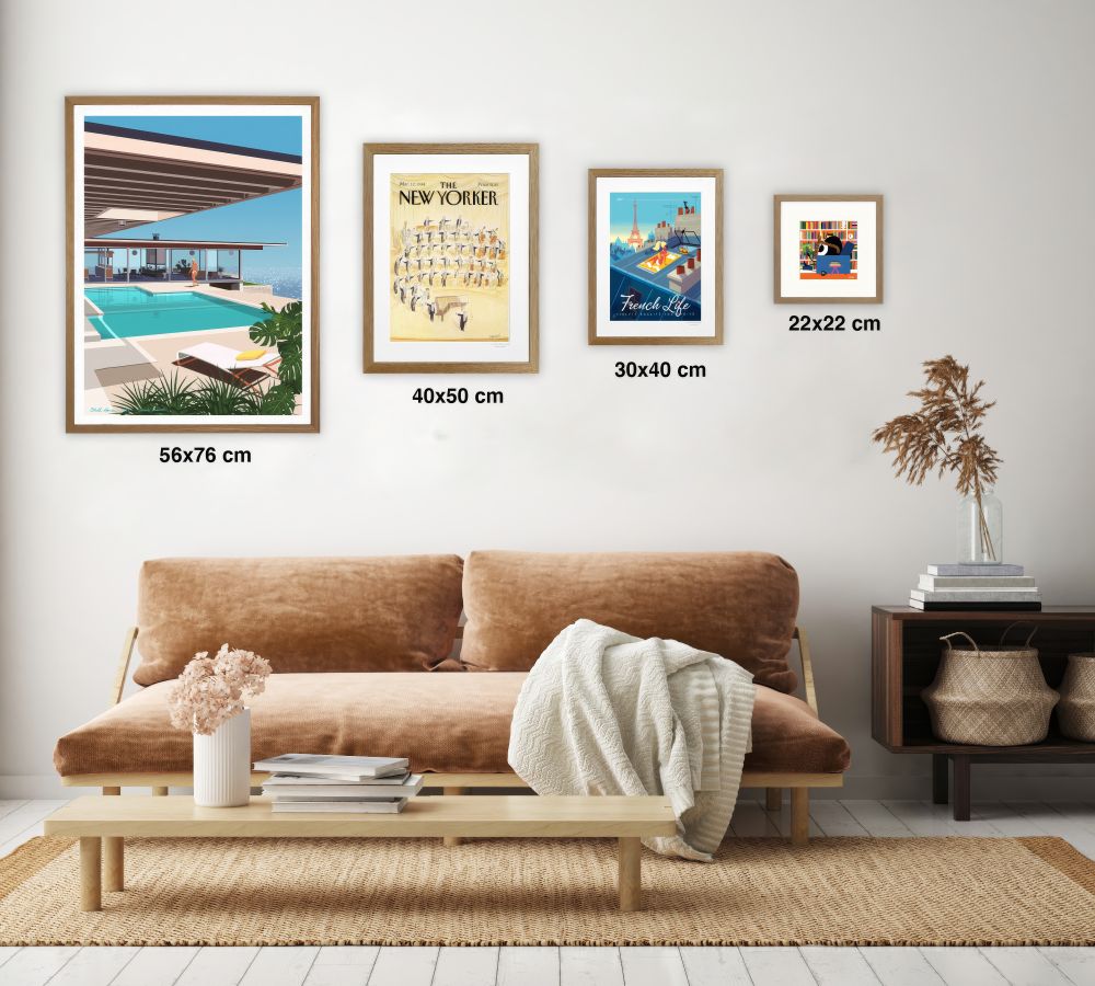 New Yorker Poster Printed | Premium Waterproof & Tear Resistant Full Colour Posters
