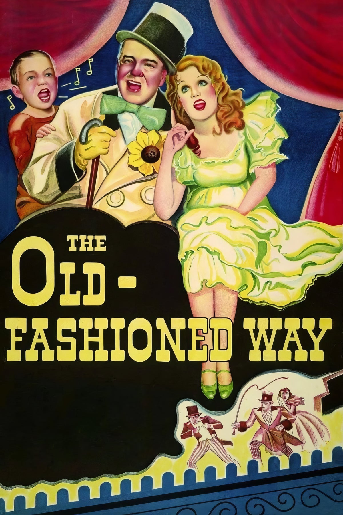 The Old-Fashioned Way (1934) Film/Movie Premium Waterproof & Tear Resistant Posters