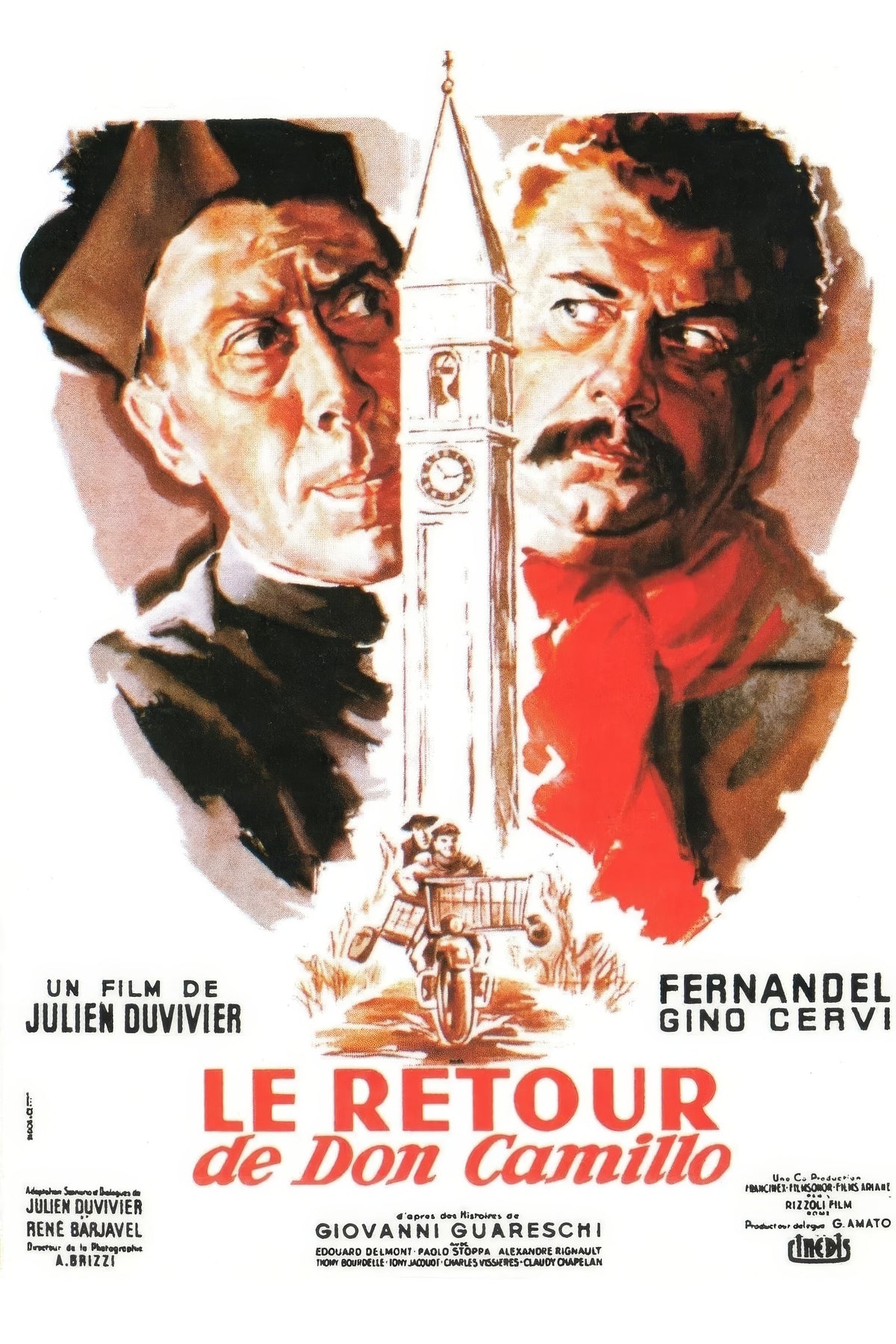 The Return of Don Camillo (1953) Film/Movie Premium Waterproof & Tear Resistant Posters