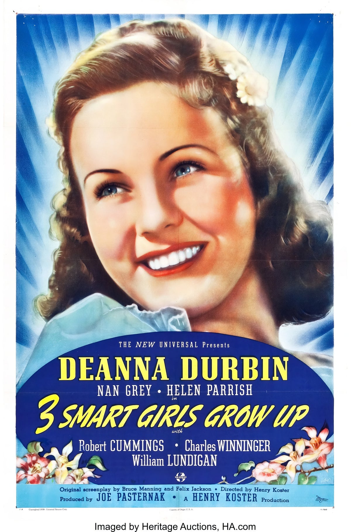 Three Smart Girls Grow Up (1939) Film/Movie Premium Waterproof & Tear Resistant Posters
