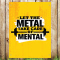 VB019 Let The Metal Gym Business Advertising Banner Indoor/Outdoor Waterproof PVC