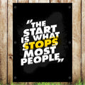 VB021 The Start what Stops Advertising Gym Banner Indoor/Outdoor Waterproof PVC