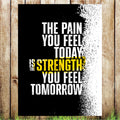 VB033 Pain Today Strength Gym/Pub Advertising Banner Indoor/Outdoor Waterproof PVC