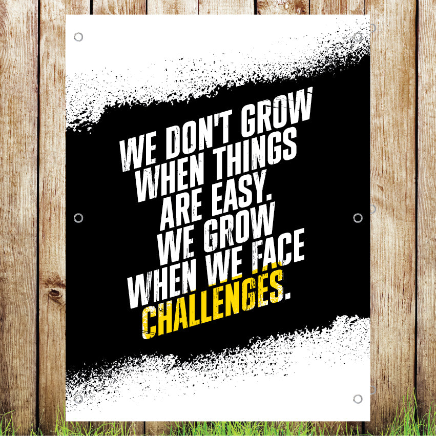 VB044 We Dont Grow We Advertising Gym Bussines Banner Indoor/Outdoor Waterproof PVC