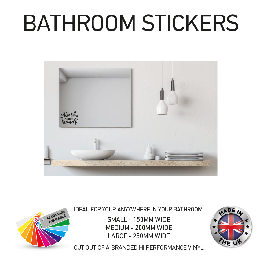 VBS01-70 Funny Bathroom Toilet Stickers Various Designs & Sizes