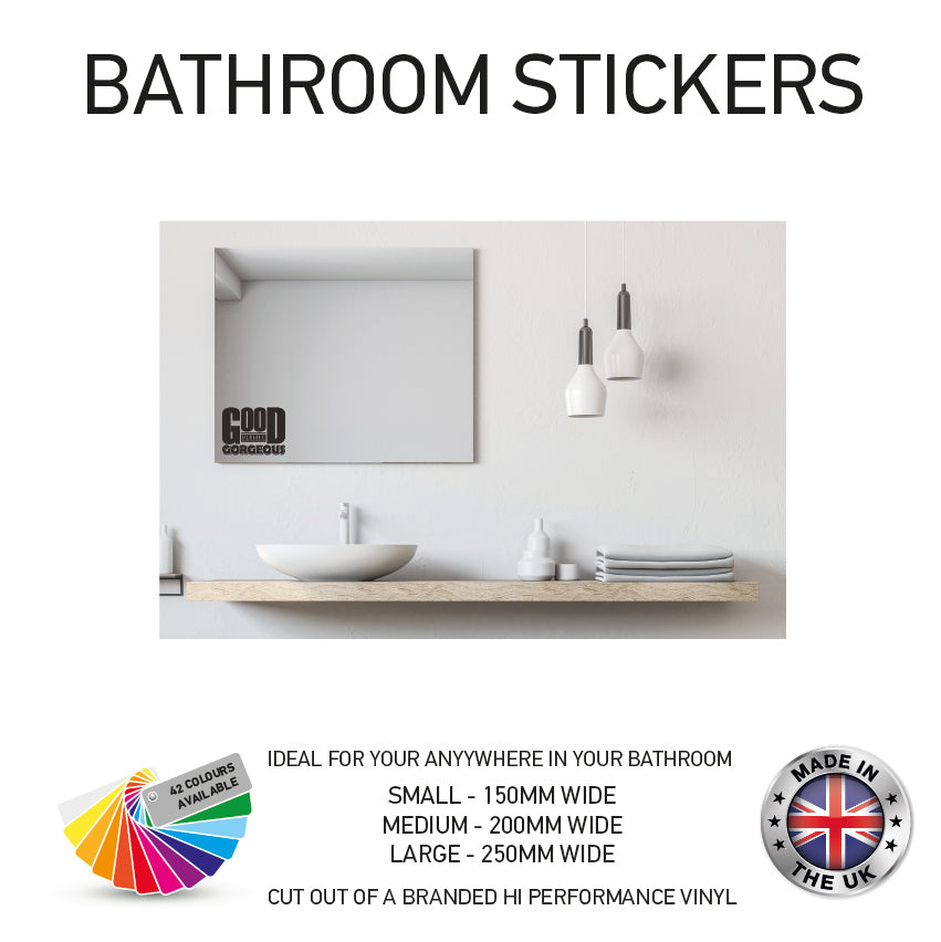 VBS01-70 Funny Bathroom Toilet Stickers Various Designs & Sizes