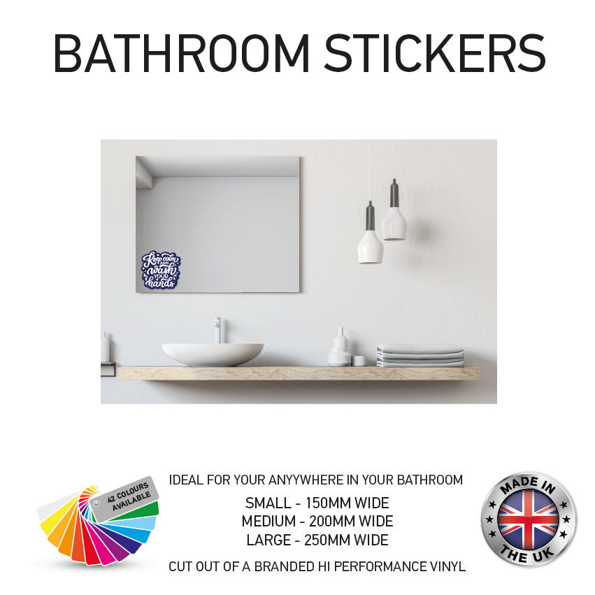 VBS01-70 Funny Bathroom Toilet Stickers Various Designs & Sizes