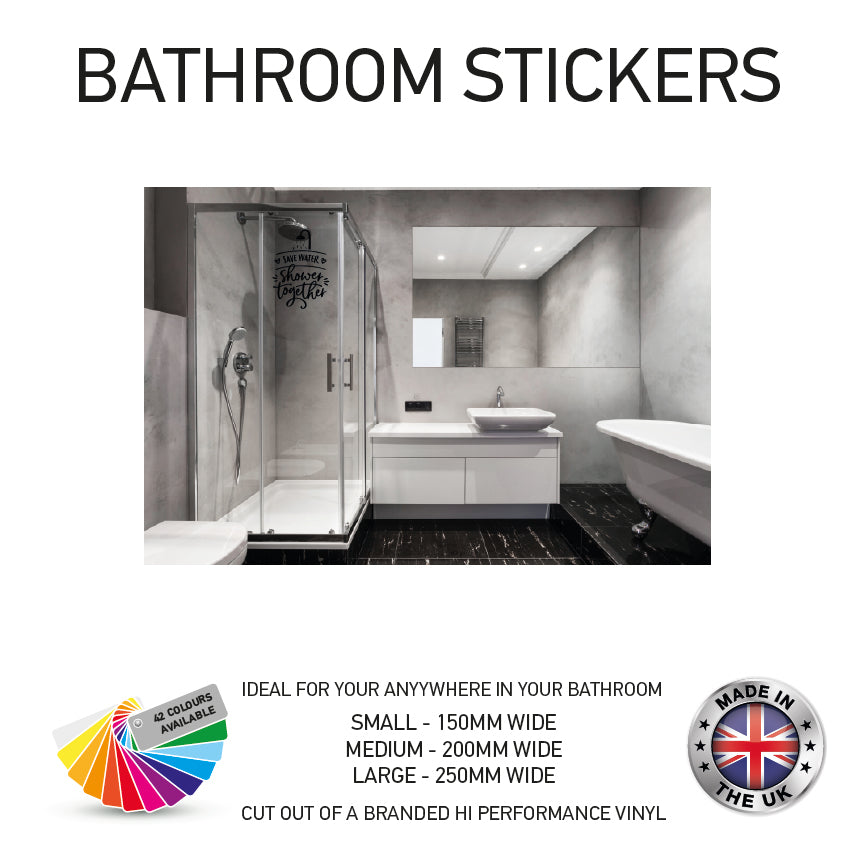 VBS01-70 Funny Bathroom Toilet Stickers Various Designs & Sizes