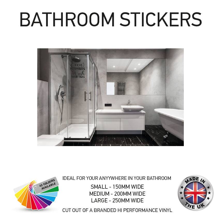 VBS01-70 Funny Bathroom Toilet Stickers Various Designs & Sizes