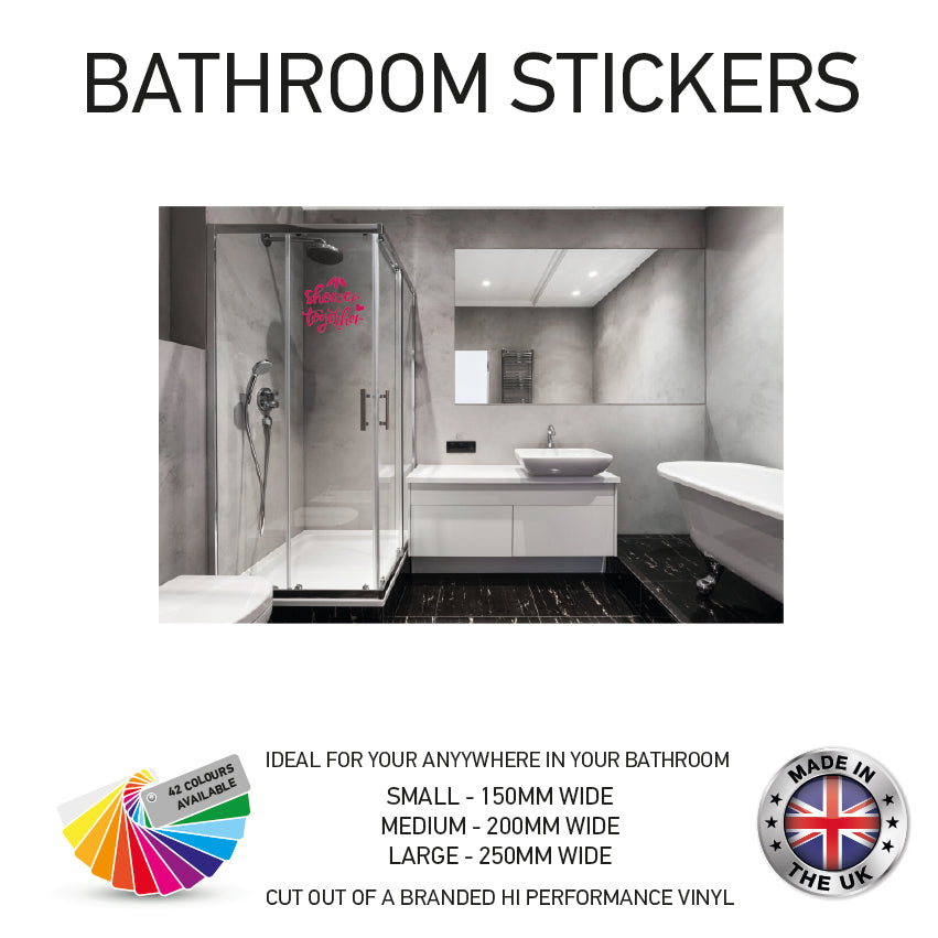 VBS01-70 Funny Bathroom Toilet Stickers Various Designs & Sizes