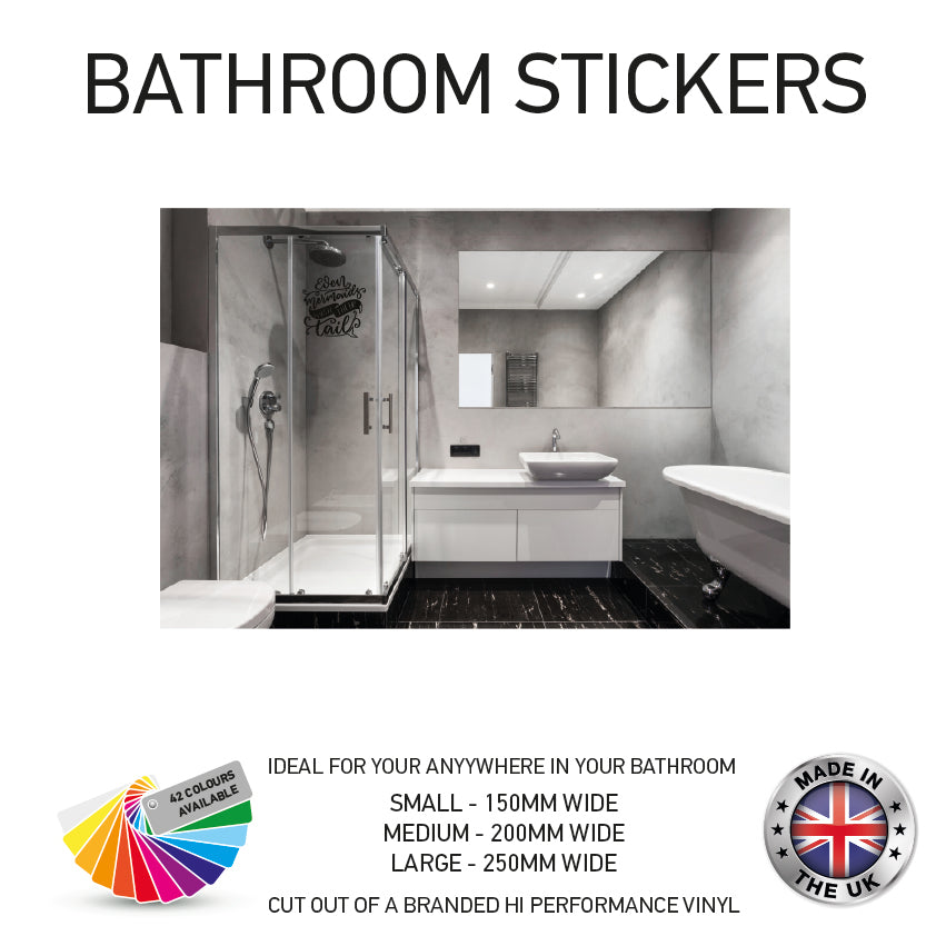 VBS01-70 Funny Bathroom Toilet Stickers Various Designs & Sizes