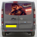 VIV005 Chewbacca Tailgate wrap for Vauxhall Vivaro Rear Panel Wrap Air Release Vinyl