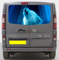 VIV006 Wolf Tailgate wrap for Vauxhall/Opel Vivaro