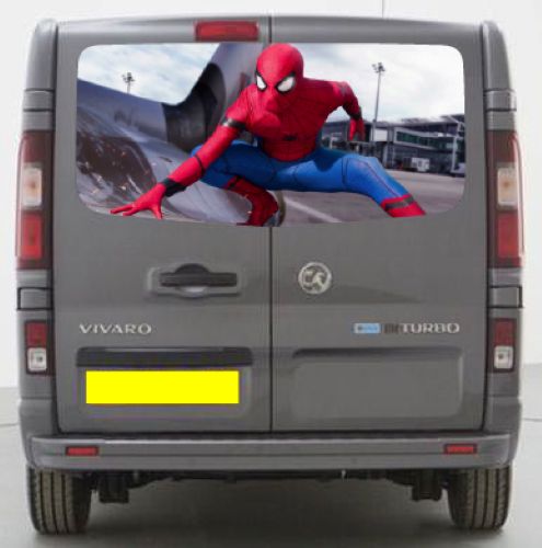 VIV015 Spiderman Tailgate wrap for Vauxhall/Opel Vivaro