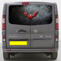 VIV021 Batman Logo Tailgate wrap for Vauxhall Vivaro Rear Panel Wrap Air Release Vinyl