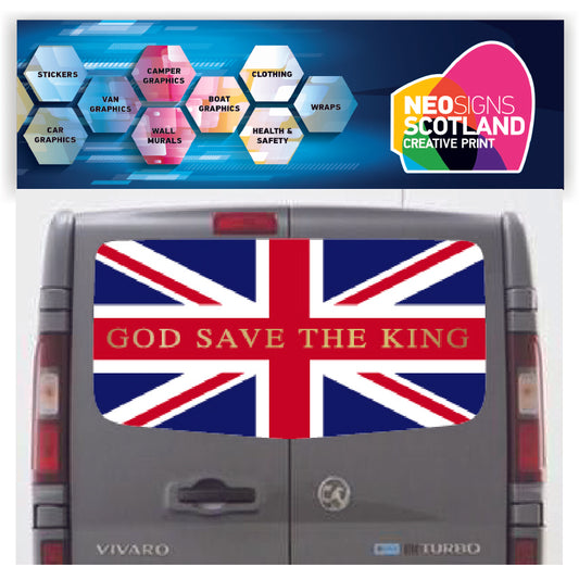 VIV027 United Kingdom Flag Tailgate wrap for Vauxhall/Opel Vivaro