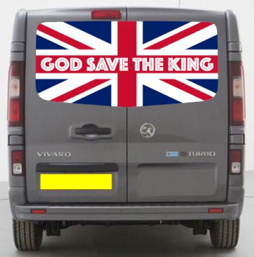 VIV028 United Kingdom Tailgate wrap for Vauxhall Vivaro Rear Panel Wrap Air Release Vinyl