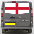 VIV029 England Flag Tailgate wrap for Vauxhall Vivaro Rear Panel Wrap Air Release Vinyl