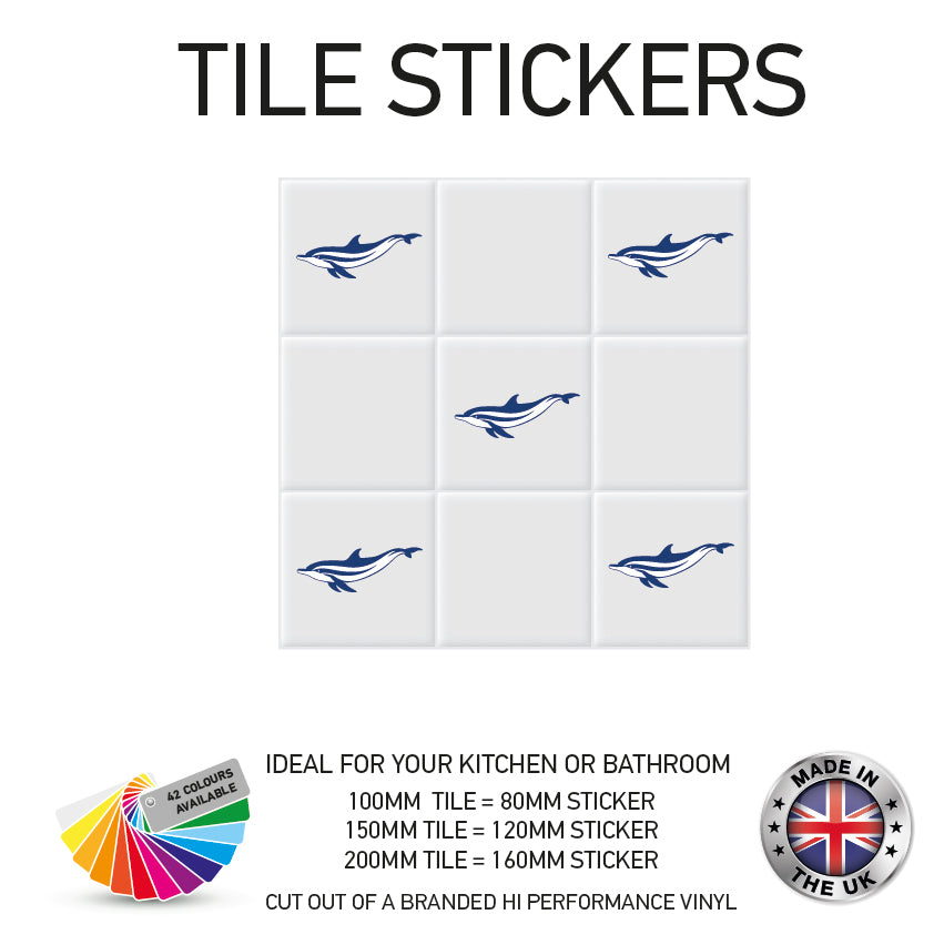 VTS01-75 Tile Stickers Vinyl Wall sTiles Decals Kitchen Home Decor 3 Sizes and Various Designs Available