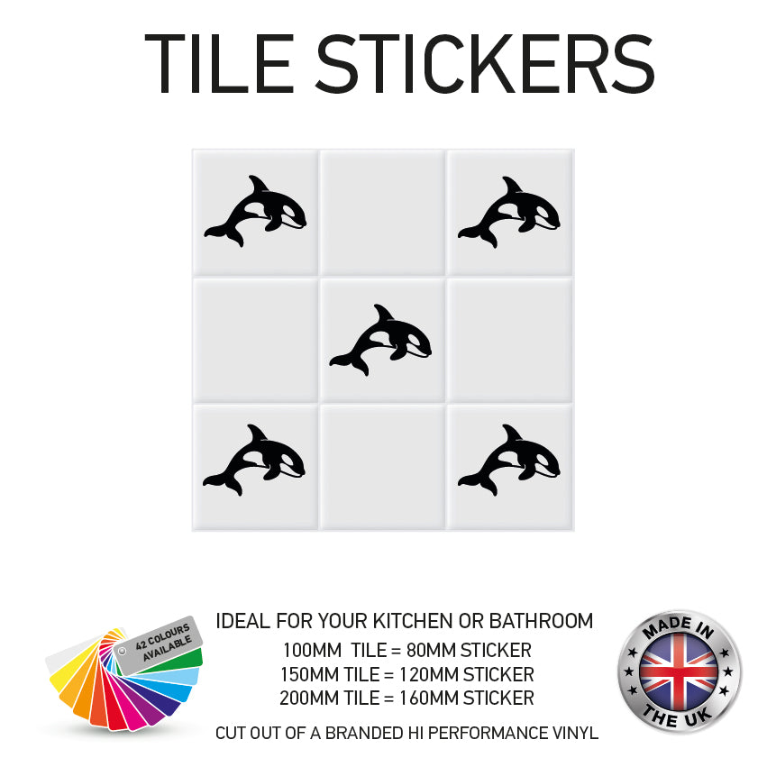 VTS01-75 Tile Stickers Vinyl Wall sTiles Decals Kitchen Home Decor 3 Sizes and Various Designs Available