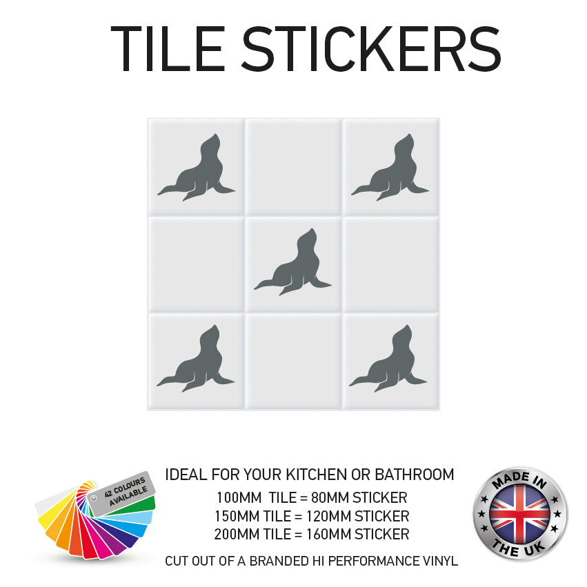 VTS01-75 Tile Stickers Vinyl Wall sTiles Decals Kitchen Home Decor 3 Sizes and Various Designs Available
