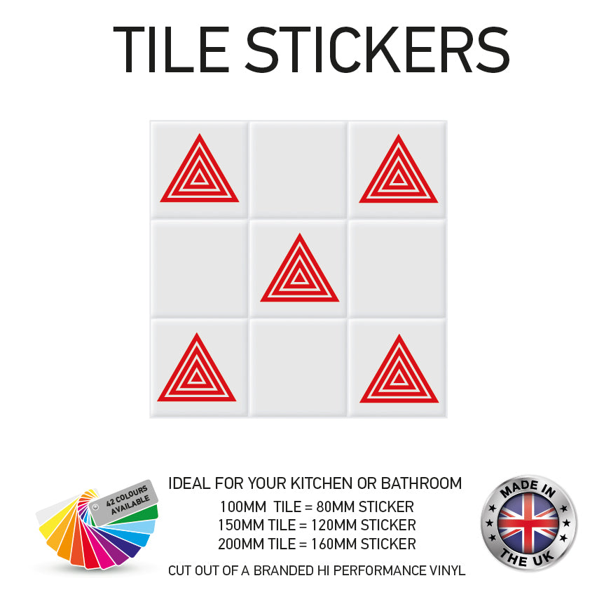 VTS01-75 Tile Stickers Vinyl Wall sTiles Decals Kitchen Home Decor 3 Sizes and Various Designs Available