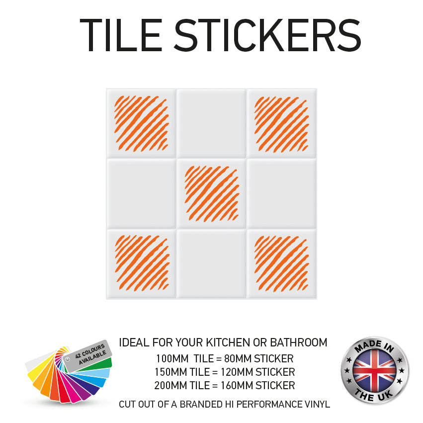 VTS01-75 Tile Stickers Vinyl Wall sTiles Decals Kitchen Home Decor 3 Sizes and Various Designs Available