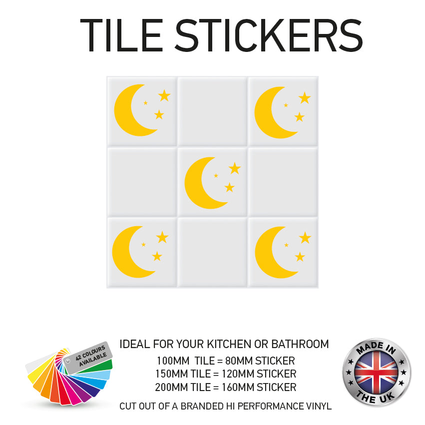 VTS01-75 Tile Stickers Vinyl Wall sTiles Decals Kitchen Home Decor 3 Sizes and Various Designs Available